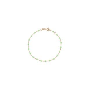 NEW GIGI CLOZEAU women's classic gigi 6'7" bracelet in anis/rose gold